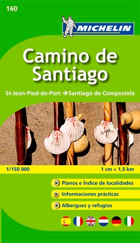 Carte camino de santiago - saint jean pied de port - santiago de compostella - Image principale