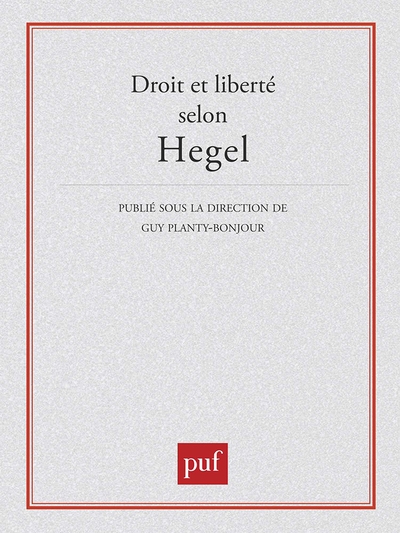 Droit et liberté selon hegel - Image principale