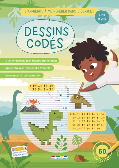 Dessins codés - j'apprends à me repérer dans l'espace ! 7 ans et + - Image principale
