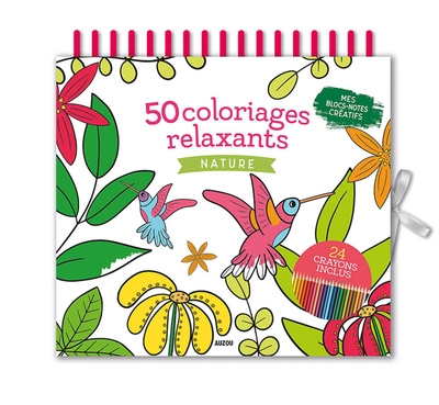 Mes blocs notes créatifs - coloriages relaxants nature - Image principale