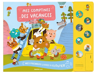 Mes premiers livres à écouter - mes comptines des vacances - Image principale