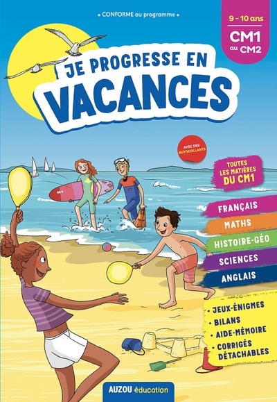 Je progresse en vacances cm1 au cm2 9-10 ans - Image principale
