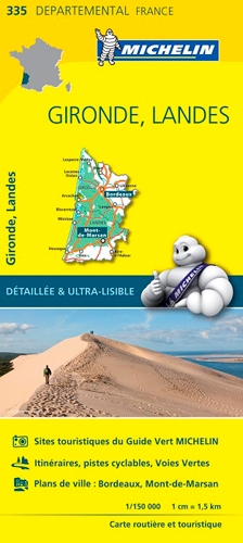 Carte départementale gironde, landes - Image principale