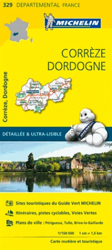 Carte départementale dordogne, corrèze - Image principale