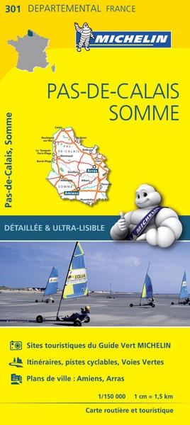 Carte départementale pas-de-calais, somme - Image principale