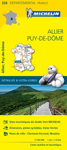 Carte départementale puy-de-dôme, allier - Image principale