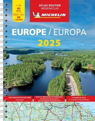 Atlas europe 2025 - atlas routier et touristique (a4-spirale) - Image principale
