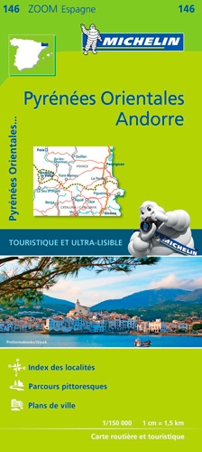 Carte zoom pyrénées orientales, andorre - Image principale