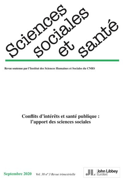 Revue sciences sociales et santé. vol. 38 - n°3-2020 (septembre 2020) - Image principale