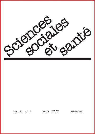 Revue sciences sociales et santé - volume 35 n°1 - mars 2017 - Image principale