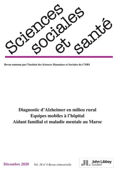 Revue sciences sociales et santé. vol. 38 - n°4 - décembre 2020 - Image principale