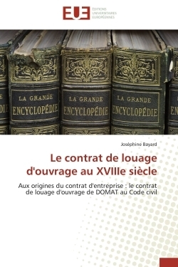Le contrat de louage d'ouvrage au xviiie siècle - Image principale