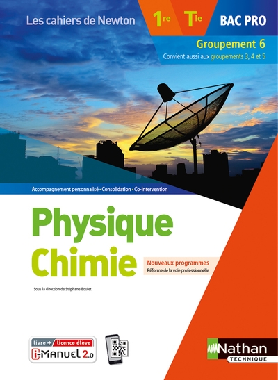 Physique-chimie 1re/term bac pro - groupement 6 (les cahiers de newton) - livre + licence élève - Image principale