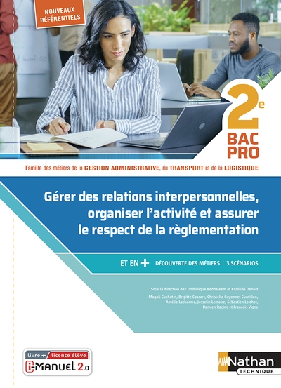Gérer des relations interpersonnelles - 2ème bac pro gatl - livre + licence élève - 2020 - Image principale