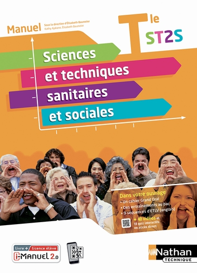 Sciences et techniques sanitaires et sociales manuel - term st2s - livre + licence élève - 2022. - Image principale