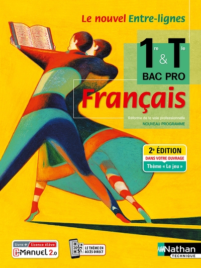 Français 1ère/term bac pro (entre-lignes) livre + licence élève 2021 - Image principale