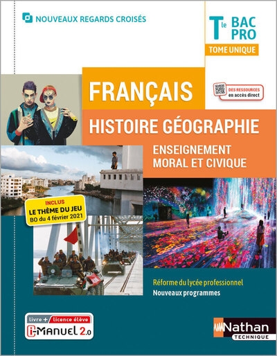Français histoire-géographie emc term bac pro - livre + licence élève (regards croisés) - 2021 - Image principale