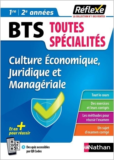 Mémo bts - culture économique, juridique et managériale - toutes les filières - réflexe - n° 27 - Image principale