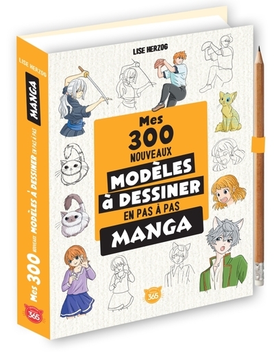 Mes 300 nouveaux modèles mangas à dessiner en pas à pas - Image principale
