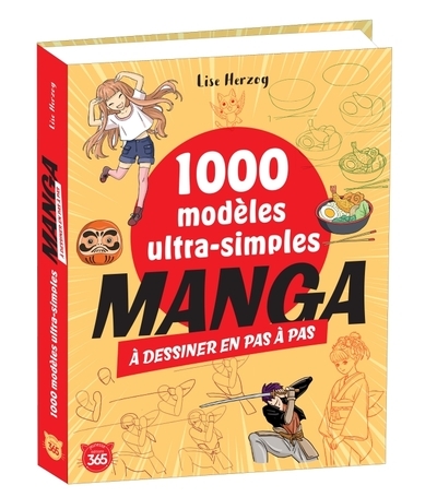 1000 modèles ultra-simples à dessiner en pas à pas manga - Image principale