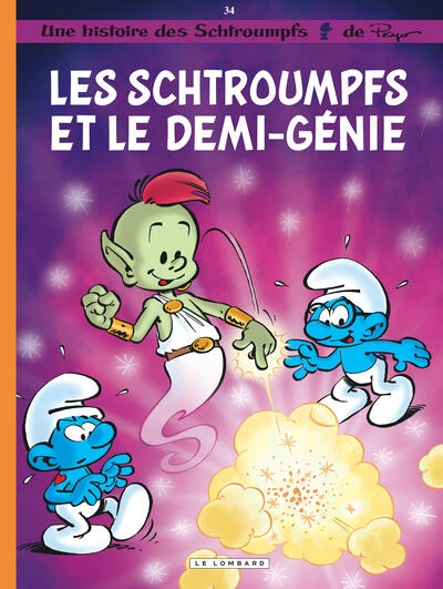 Les schtroumpfs lombard - tome 34 - les schtroumpfs et le demi-génie - Image principale