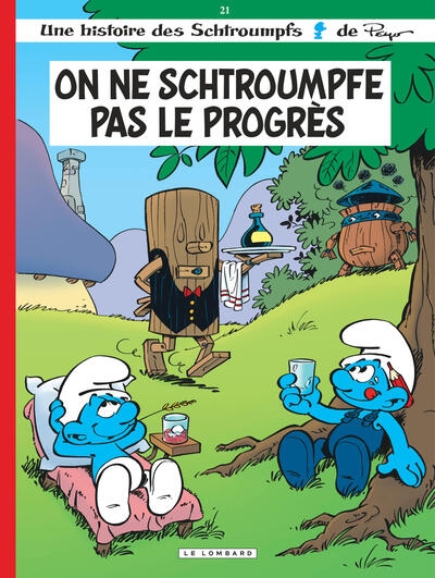 Les schtroumpfs lombard - tome 21 - on ne schtroumpfe pas le progrès - Image principale