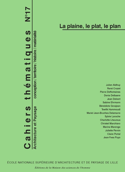 Cahiers thématiques, n° 17/2018 - Image principale