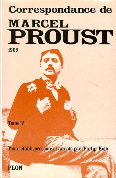 Marcel proust correspondance tome 5 - Image principale