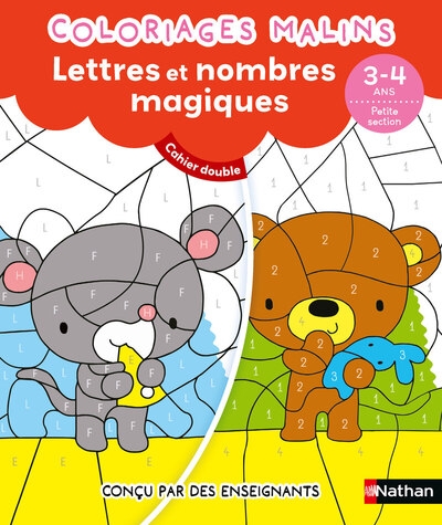 Coloriages malins duo lettres et nombres magiques ps - Image principale