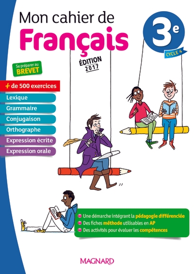 Mon cahier de français 3e (2017) - Image principale
