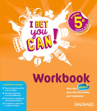 I bet you can! anglais 5e (2018) - workbook - Image principale