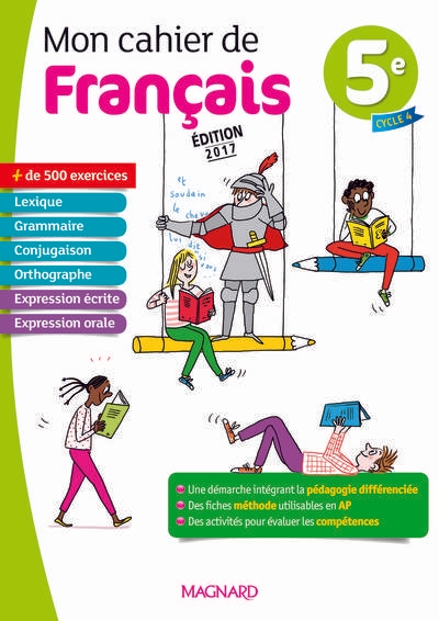 Mon cahier de français 5e (2017) - Image principale