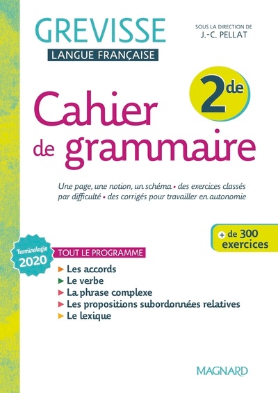 Cahier grevisse 2de (2022) - Image principale