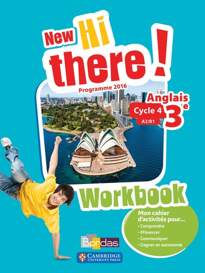 New hi there ! anglais 3e 2017 workbook élève - Image principale