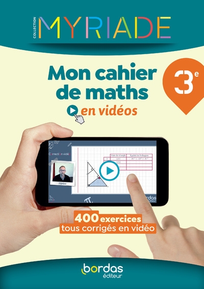 Myriade maths 3e 2022 mon cahier de maths en vidéos - Image principale