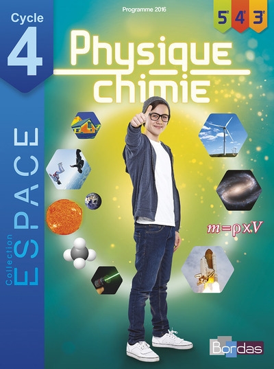 E.s.p.a.c.e. collège physique-chimie cycle 4 2017 manuel élève - Image principale