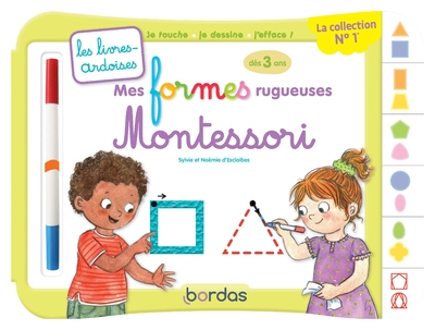 Les livres-ardoises - mes formes rugueuses montessori - Image principale