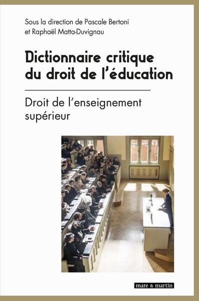 Dictionnaire critique du droit de l'éducation - Image principale