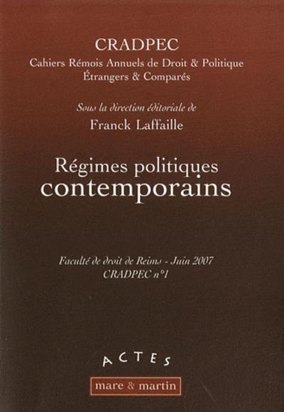 Régimes poliques contemporains - cradpec n° 1 - Image principale