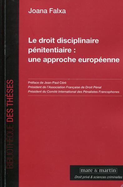 Le droit disciplinaire pénitentiaire : une approche européenne - Image principale