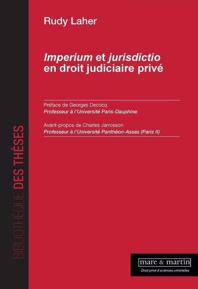 Imperium et jurisdictio en droit judiciaire privé - Image principale