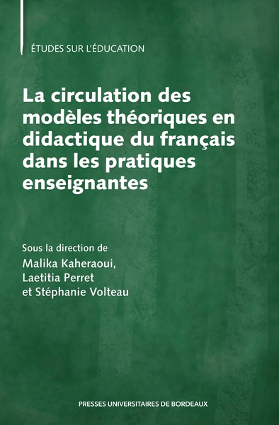 La circulation des modèles théoriques en didactique du français dans les pratiques enseignantes - Image principale