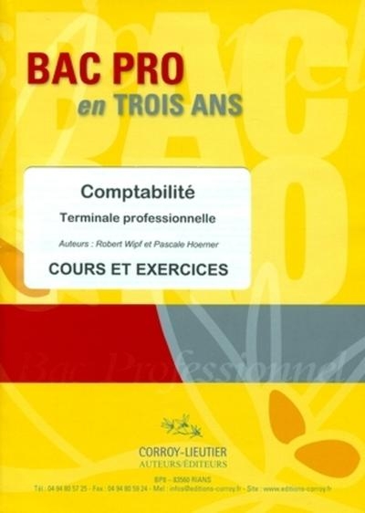 Bac pro en trois ans - comptabilité terminale professionnelle - cours et exercices - Image principale