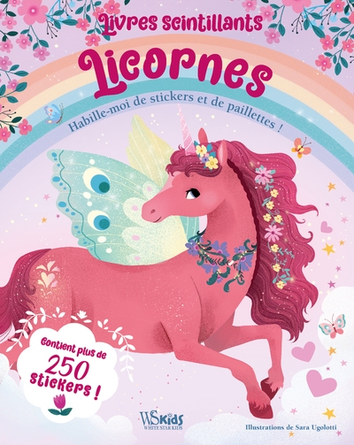 Livres scintillants licornes - habille-moi de stickers et de paillettes ! - Image principale