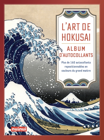 L'art de hokusai - album d'autocollants - plus de 160 autocollants repositionnables en couleurs du grand maître - Image principale