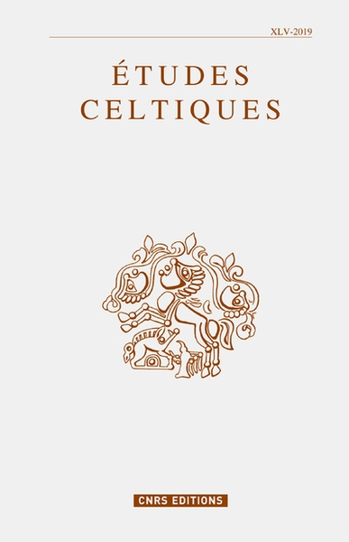 Etudes celtiques 45 - 2019 - Image principale