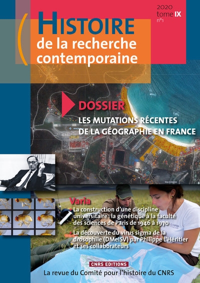 Histoire de la recherche contemporaine 2020 tome ix n1 - Image principale