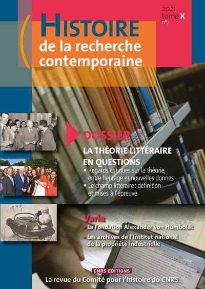 Histoire de la recherche contemporaine - tome x - n° 01 - Image principale