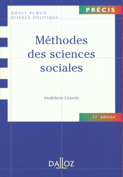 Méthodes des sciences sociales. 11e éd. - Image principale