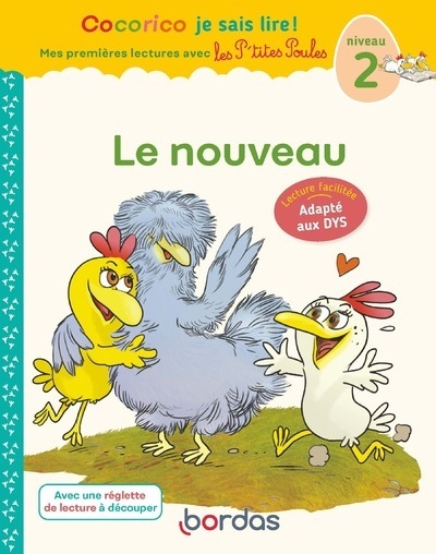 Cocorico je sais lire ! 1res lectures avec les p'tites poules - le nouveau niveau 2 dys - Image principale